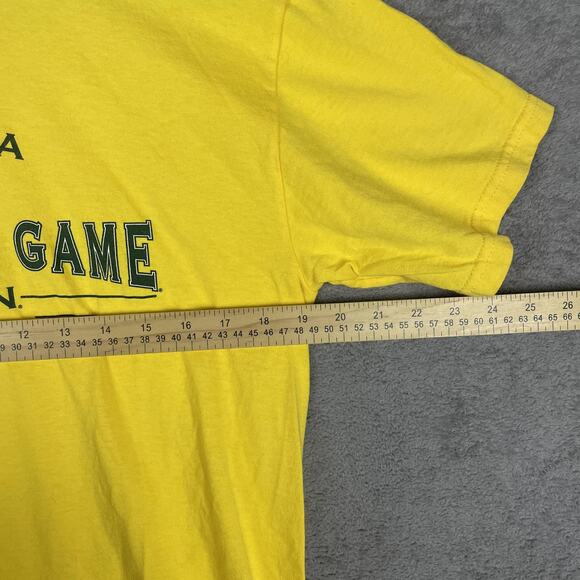 Oregon Ducks Shirt Mens Medium Yellow NCAA Football Rose Bowl Game 2010 Pasadena - Picture 5 of 9